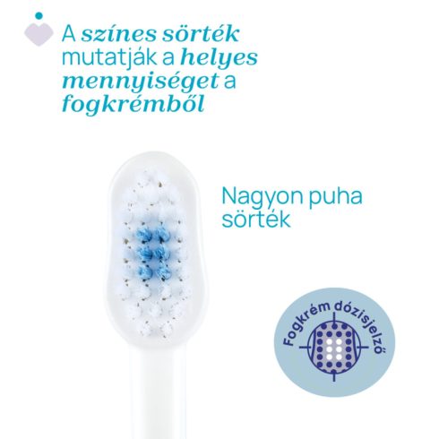 Chicco Fogkefe 3-6 év tejfogakhoz, tapadókorongos - Rózsaszín
