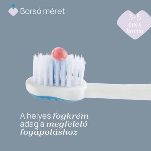 Chicco Fogkefe 3-6 év tejfogakhoz, tapadókorongos - Tiger kék