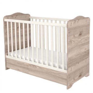   Timba Viki zárt végű 60x120 ágyneműtartós gyermekágy - 
krém-fűz