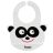 Zopa szilikon előke zsebbel - Panda