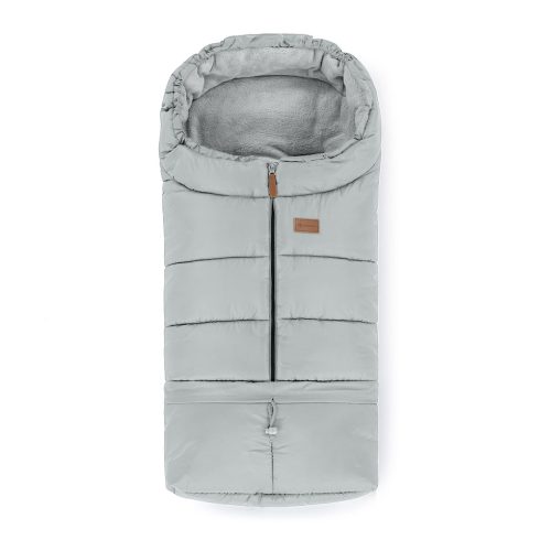 PETITE&MARS Téli szett Jibot 3in1 bundazsák + kézmelegítő kesztyű babakocsira - Jasie Quiet Grey