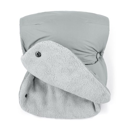 PETITE&MARS Téli szett Jibot 3in1 bundazsák + kézmelegítő kesztyű babakocsira - Jasie Quiet Grey