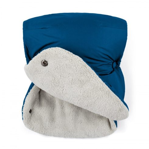 PETITE&MARS Téli szett Jibot 3in1 bundazsák + kézmelegítő kesztyű babakocsira - Jasie Ocean Blue