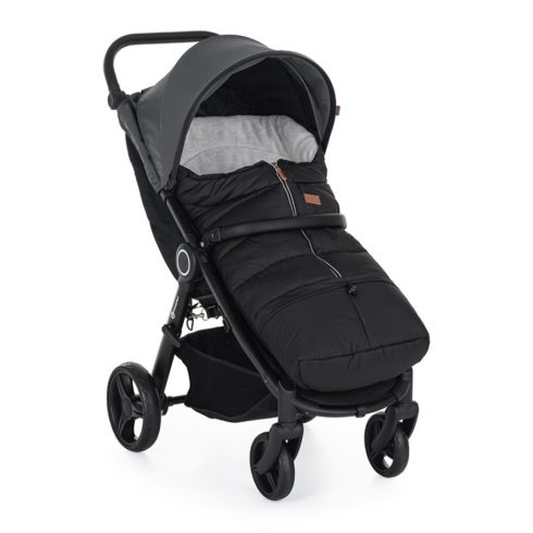 PETITE&MARS Téli szett Jibot 3in1 bundazsák + kézmelegítő kesztyű babakocsira - Jasie Ink Black