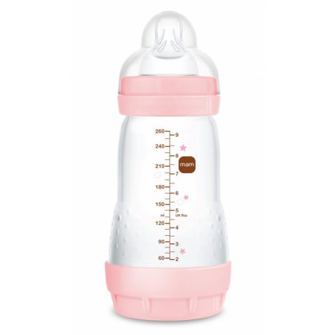 Mam 260 ml  Anti-Colic 2+ cumisüveg - Rózsaszín kacsa