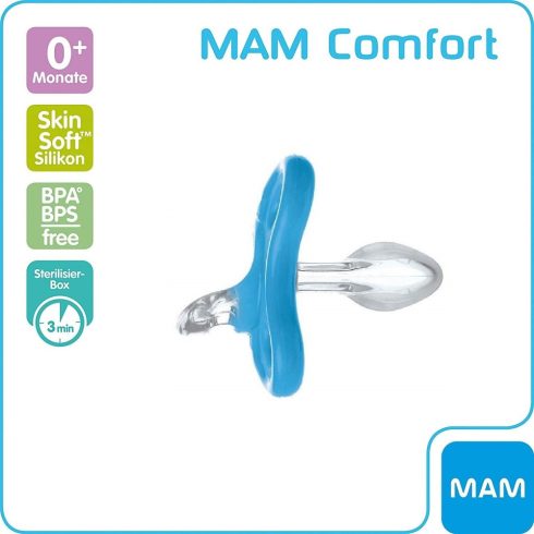 MAM Comfort szilikoncumi 0+ türkiz