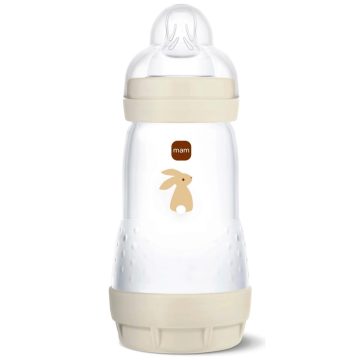 Mam 260 ml  Anti-Colic 2+ cumisüveg - Bézs nyuszi 