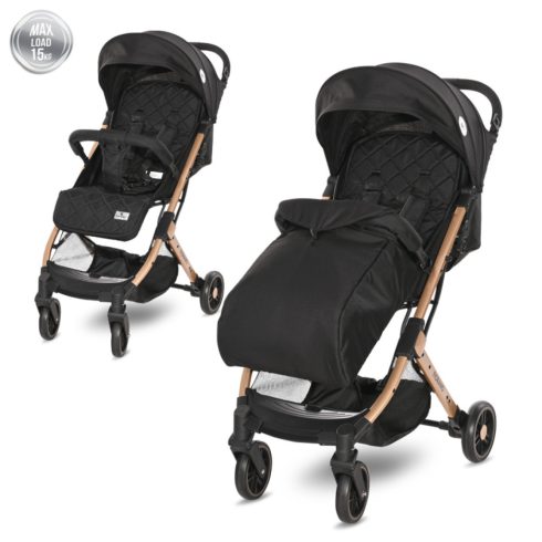 Lorelli Fiorano sport babakocsi + lábzsák - Black