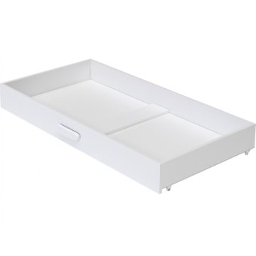   Baby Shop Basic gurulós ágyneműtartó 70*140 cm-es ágyhoz - bordázott fehér 