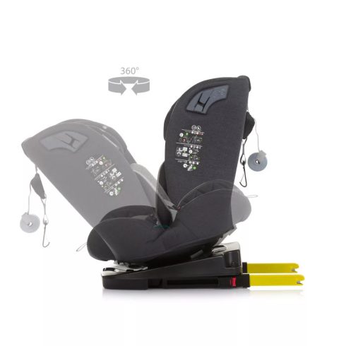 Chipolino X FACTOR 360 I-Size autósülés 40-150 cm - Granite 