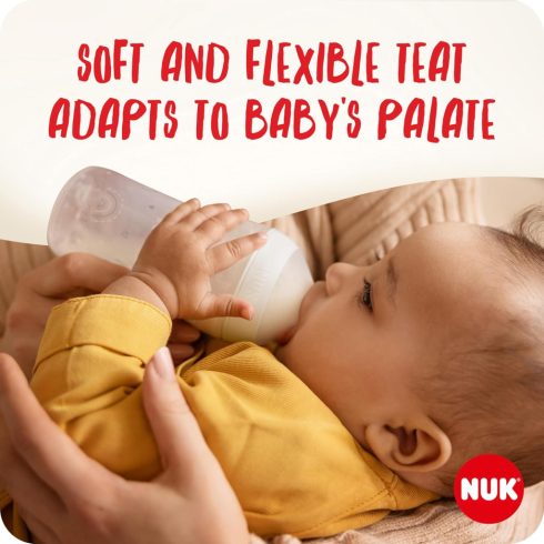 NUK Perfect Match Temperature Control cumisüveg 260 ml 3+hó - Víziló 