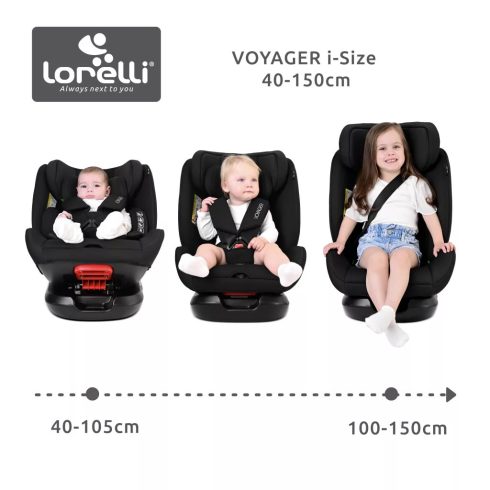 Lorelli Voyager i-Size autósülés 40-150cm + nyakpárna - Beige