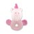 Lorelli Toys Plüss csörgő karika - Pink Unikornis