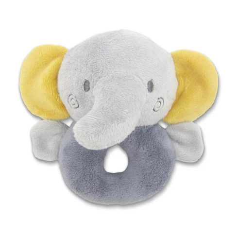 Lorelli Toys Plüss csörgő karika - Szürke Elefánt 