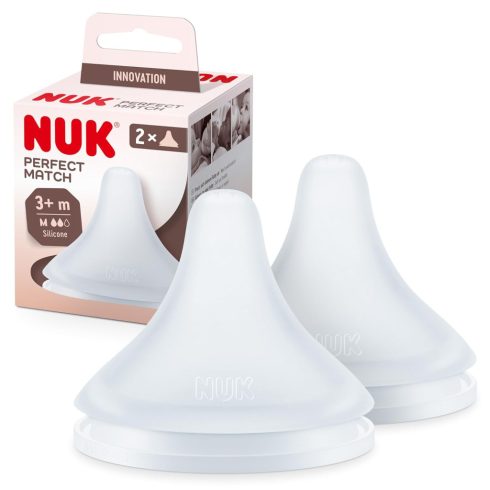 Nuk Perfect Match szilikon etetőcumi 3+hó 2 db - M méret