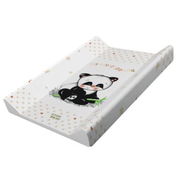 Babastar puha 2 ékes pelenkázó lap 50*70 cm - bézs panda