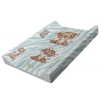   Babastar puha 2 ékes pelenkázó lap 50*70 cm - kék szafari