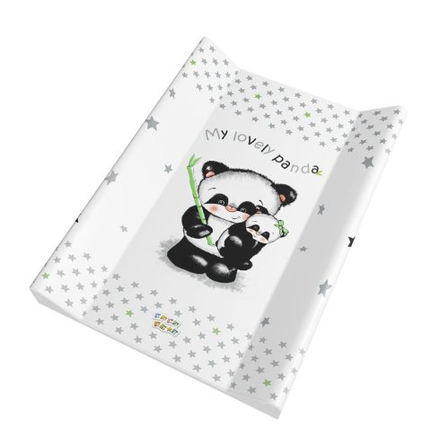 Babastar merev pelenkázó lap 50*70 cm - szürke panda és mamája