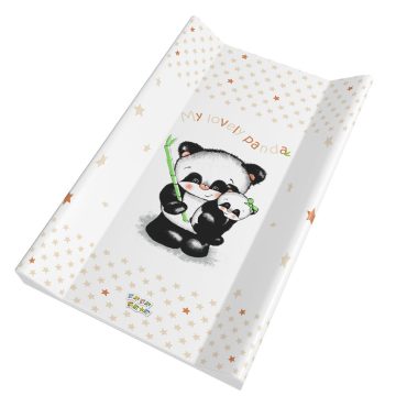   Babastar merev pelenkázó lap 50*80 cm - bézs panda és mamája