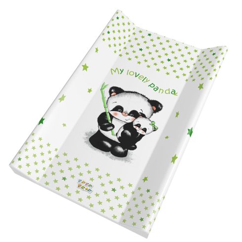 Babastar merev pelenkázó lap 50*80 cm - zöld panda és mamája