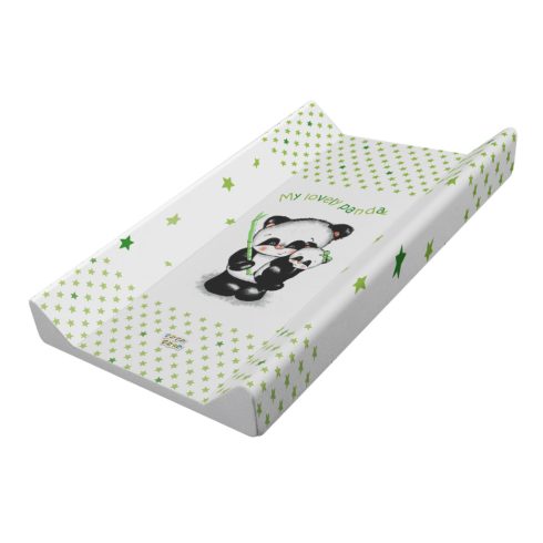 Babastar merev pelenkázó lap 50*80 cm - zöld panda és mamája