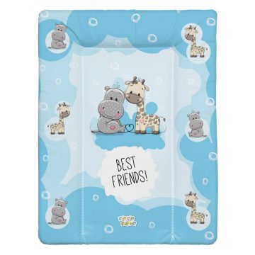   Babastar puha pelenkázó lap 50*70 cm - Best friend's ! kék