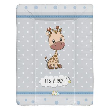   Babastar puha pelenkázó lap 50*70 cm - It's a boy ! zsiráf szürke