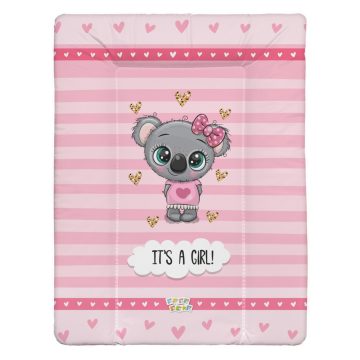   Babastar puha pelenkázó lap 50*70 cm - it's a girl ! koala rózsaszín 