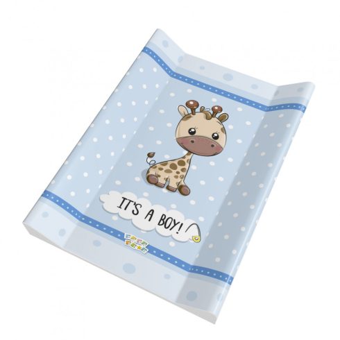 Babastar puha 2 ékes pelenkázó lap 50*70 cm - it's a boy ! zsiráf kék