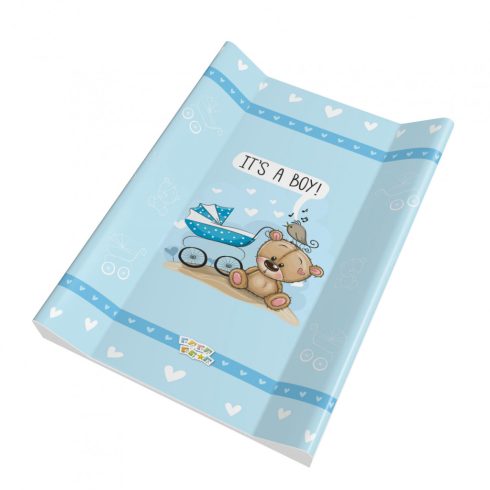 Babastar merev pelenkázó lap 50*70 cm - It's a boy ! maci babakocsi kék