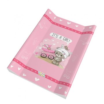   Babastar merev pelenkázó lap 50*70 cm - It's a girl ! maci babakocsi rózsaszín 