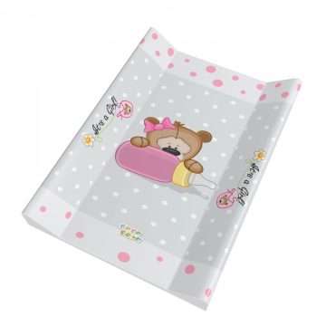   Babastar merev pelenkázó lap 50*70 cm - It's a girl ! maci cumisüveg szürke 