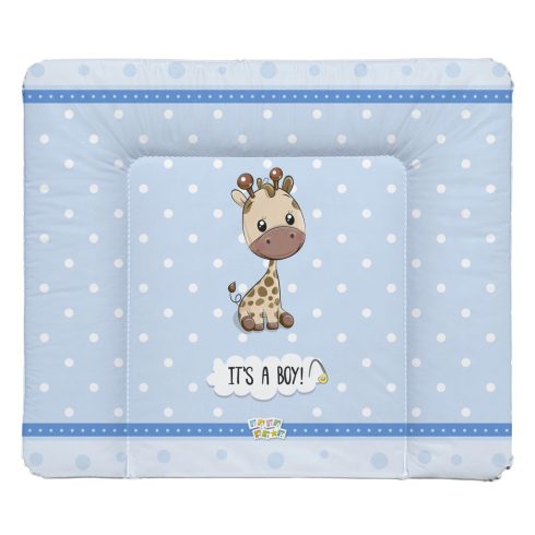 Babastar puha pelenkázó lap 85*75 cm - It's a boy ! zsiráf kék