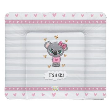   Babastar puha pelenkázó lap 85*75 cm - It's a girl ! koala szürke 
