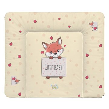  Babastar puha pelenkázó lap 75*72 cm - Barack szívecskés róka 