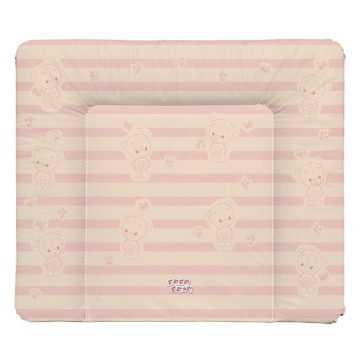   Babastar puha pelenkázó lap 75*72 cm - Rózsaszín apró maci + pillangó 