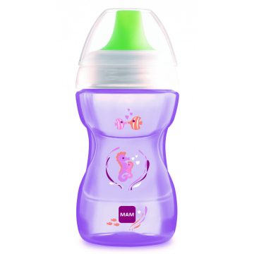 Mam 270 ml Fun to Drink Cup ivópohár - lila csikóhal 