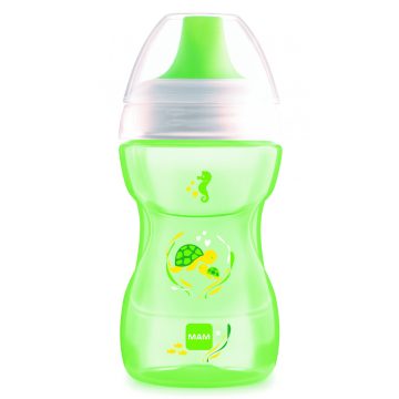 Mam 270 ml Fun to Drink Cup ivópohár - zöld teknős