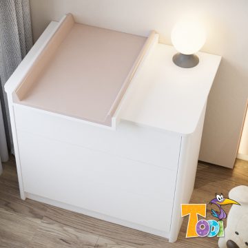   Todi Elegant 3 fiókos komód + standard pelenkázó toldalék 70×50 cm-es