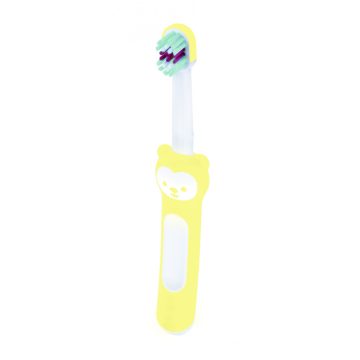 MAM Baby’s Brush - bébifogkefe 6+ hó - sárga