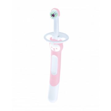   MAM Training Brush - bébifogkefe  5+ hó - pasztell rózsaszín
