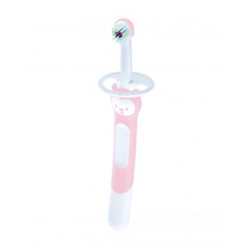   MAM Training Brush - bébifogkefe  5+ hó - pasztell rózsaszín