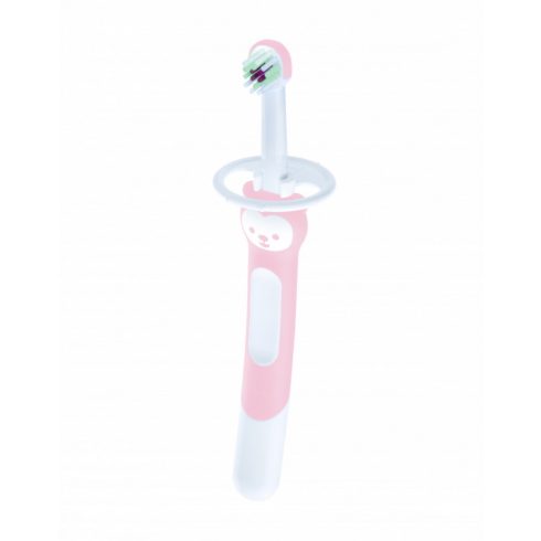 MAM Training Brush - bébifogkefe  5+ hó - pasztell rózsaszín
