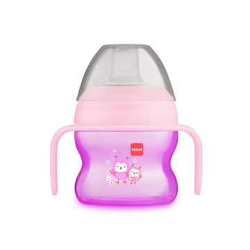   MAM első ivópohár  4 hónapos 150 ml - rózsaszín baglyok