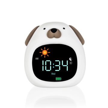   Zopa Szilikon baba ébresztőóra éjszakai fénnyel és zenével - Dog