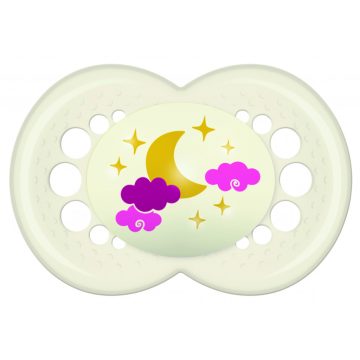   MAM Original Night 6+ szilikon nyugtató cumi - rózsaszín felhők