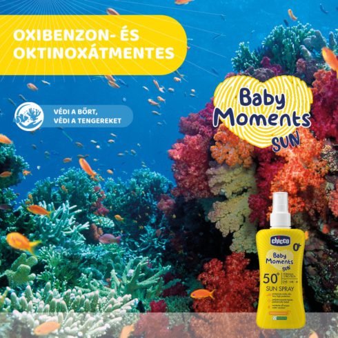 Chicco Fényvédő spray SPF 50+, 150 ml 0m+