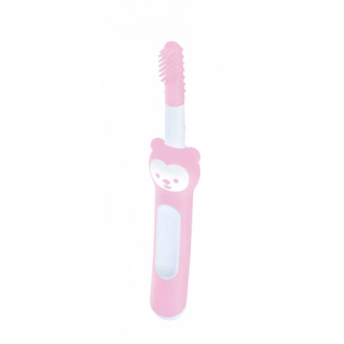 MAM Massaging Brush masszázsfogkefe 3+ - pasztell rózsaszín