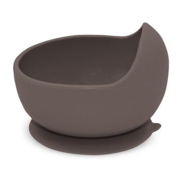   P&M Szilikon tál tapadókoronggal TAKE&MATCH  Bitter Cocoa 6m+