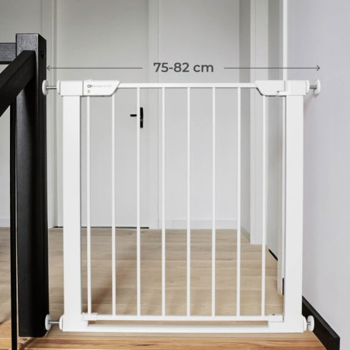 Kinderkraft Safe Snap biztonsági ajtórács 75-82 cm - fehér